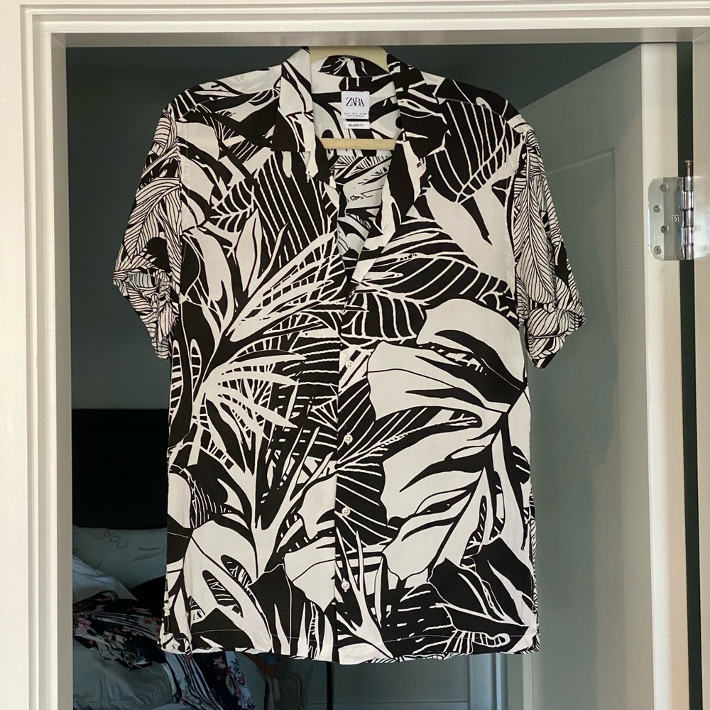 Zara casual resort shirt relaxed fit